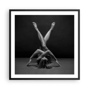 Poster in black frame - Geometry of Nakedness - 60x60 cm