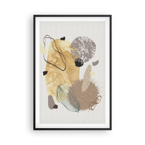 Poster in black frame - Applied Splashing - 61x91 cm
