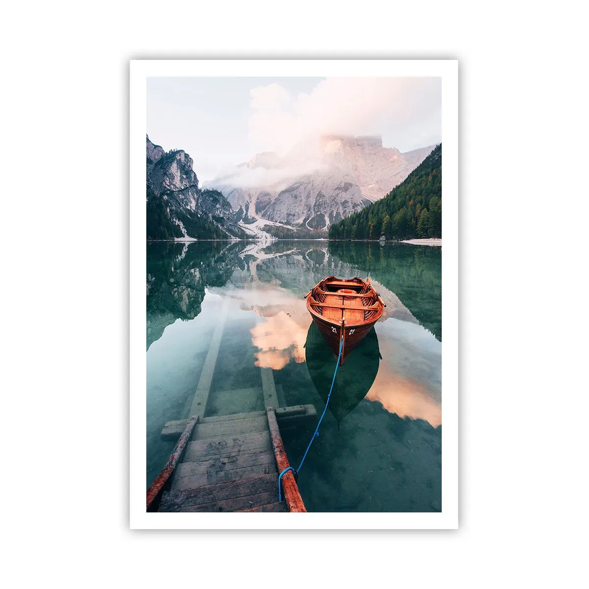 Poster - Peaceful Dream of the Mountains - 70x100 cm