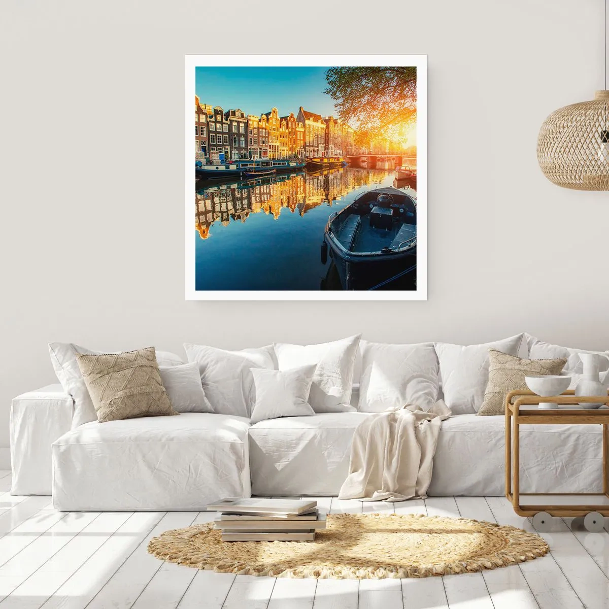 Poster - Morning in Amsterdam - 60x60 cm