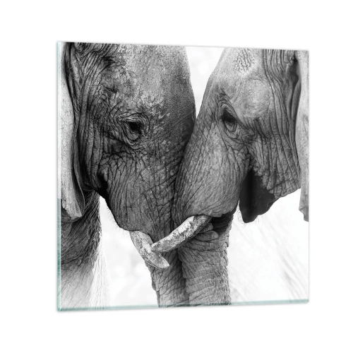 Glass picture - Hearty Confession - 70x70 cm