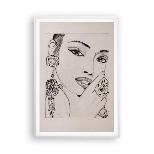 Poster in white frmae - Most Beautiful Gem - 70x100 cm