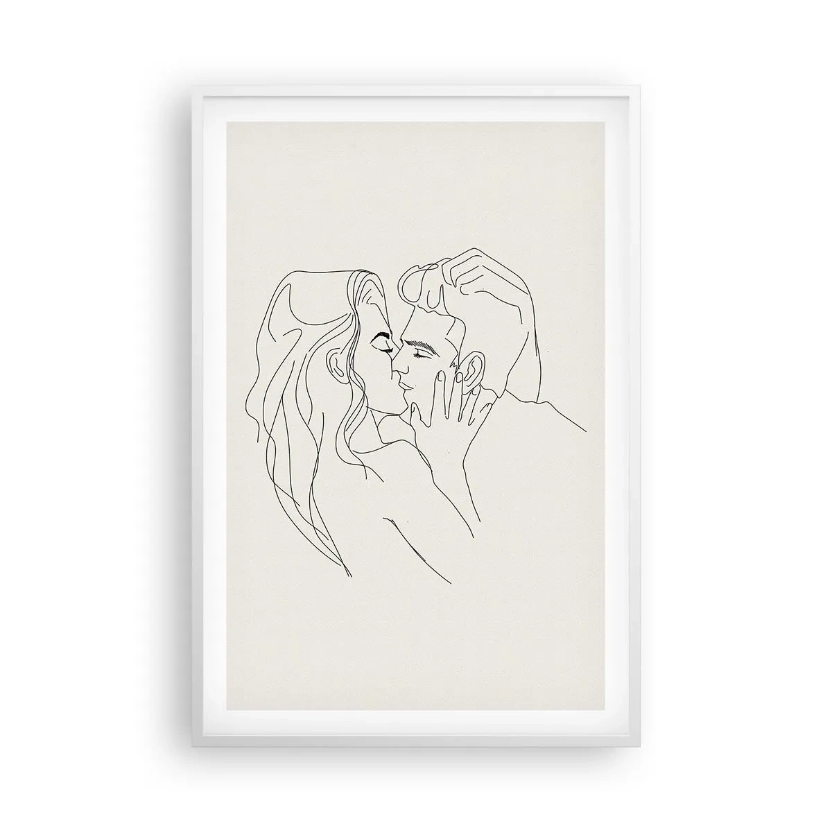 Poster in white frmae - Tangled up by a Feeling - 61x91 cm