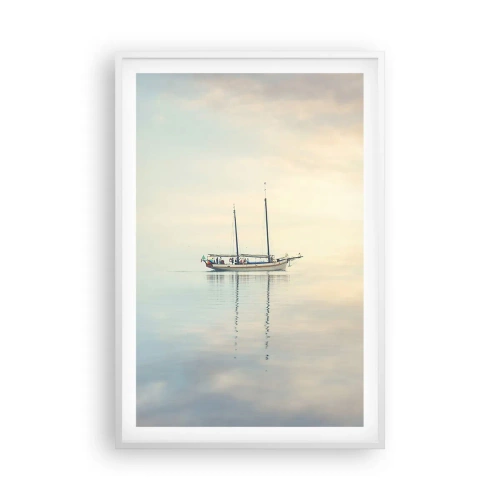 Poster in white frmae - In the Sea of Silence - 61x91 cm