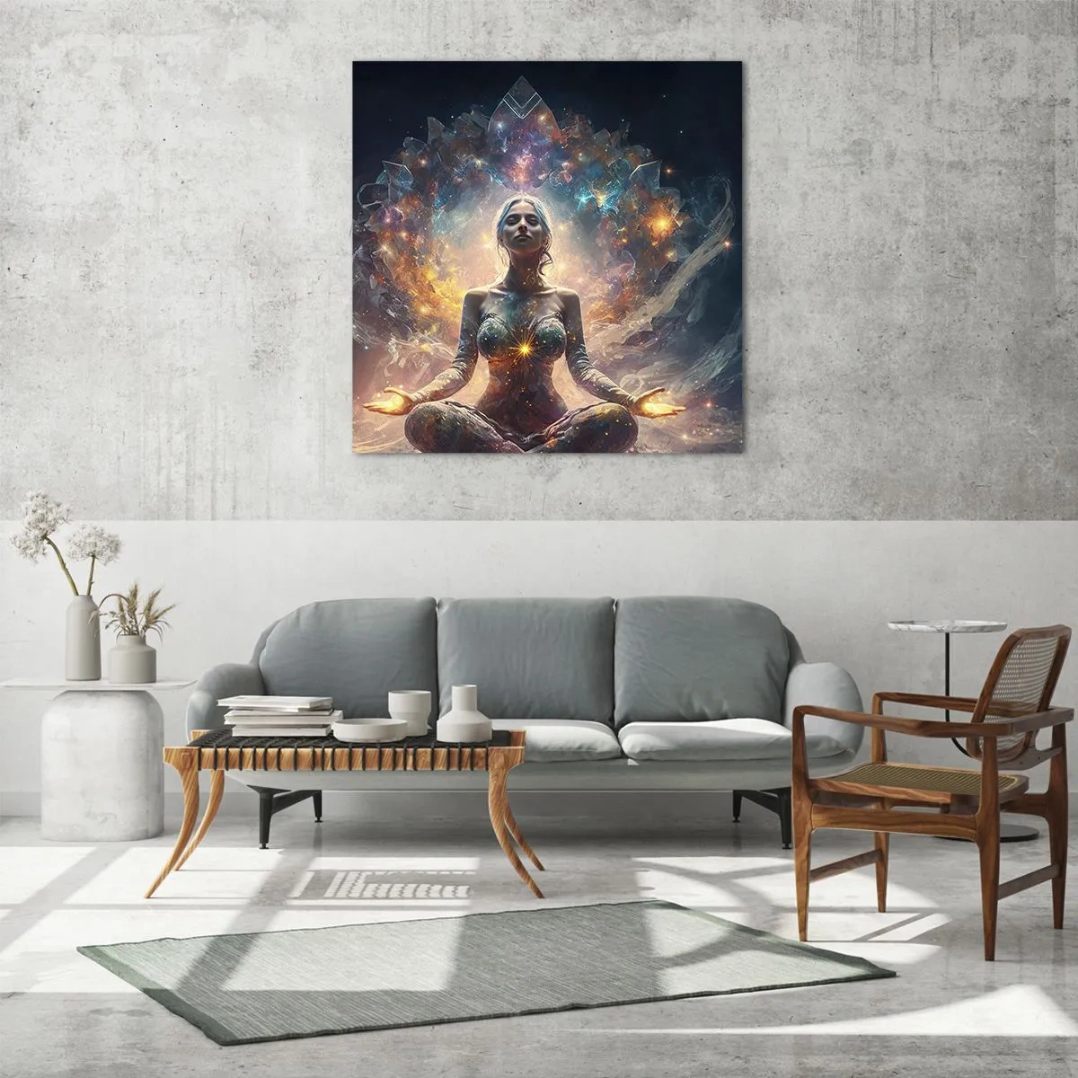 Glass picture - Good Energy Flow - 50x50 cm