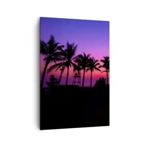 Canvas picture - Evening under the Palms - 70x100 cm