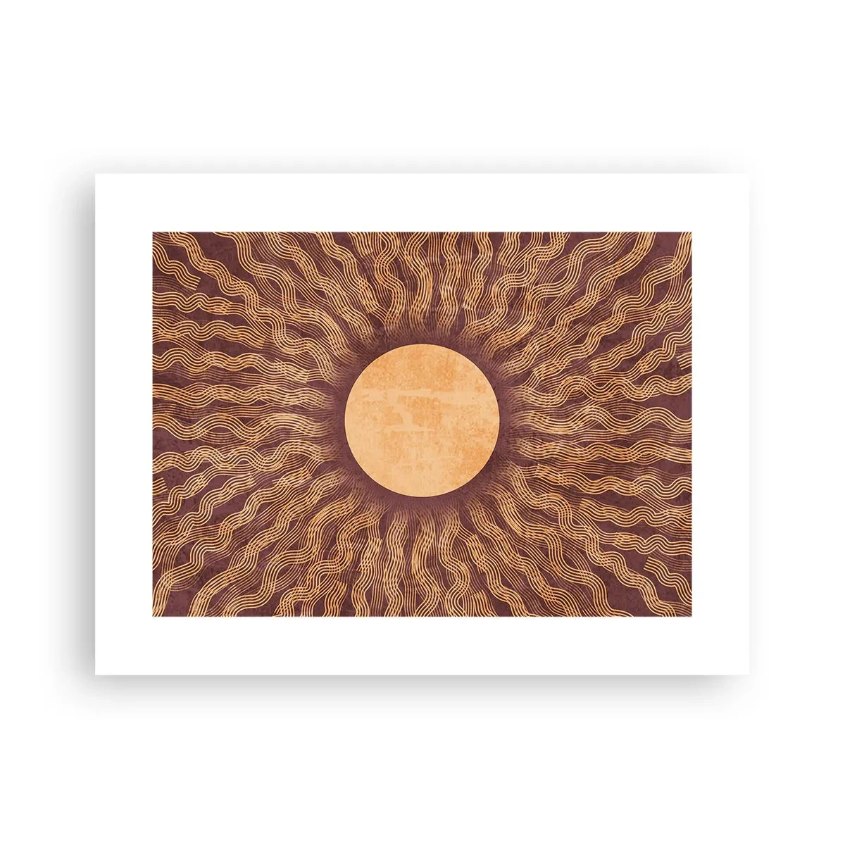 Poster - Sun Icon - 40x30 cm