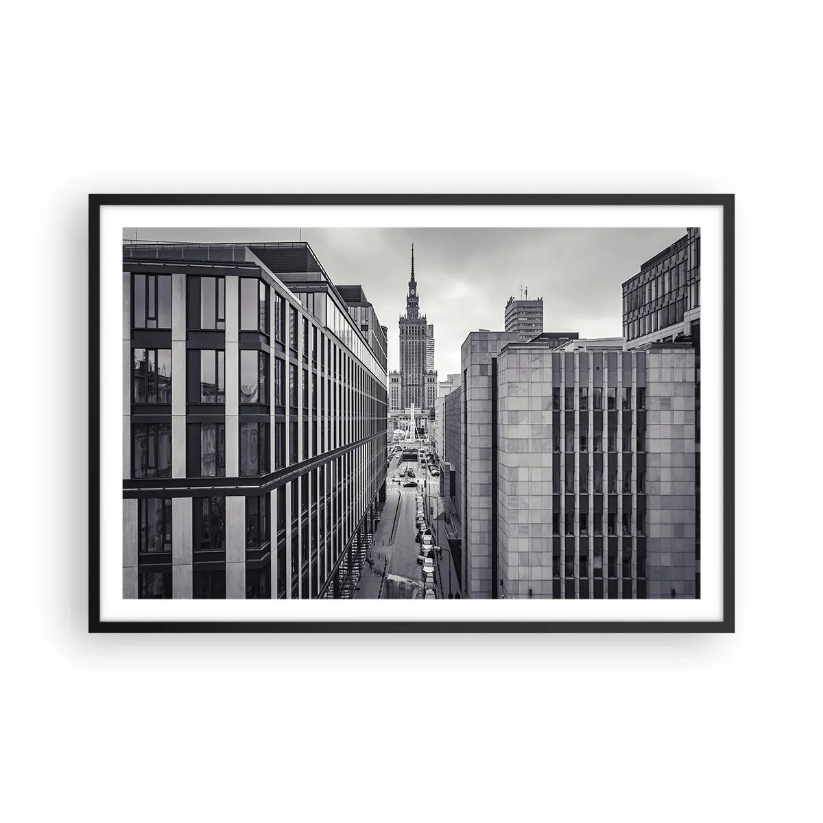 Poster in black frame - Warsaw Valley - 91x61 cm
