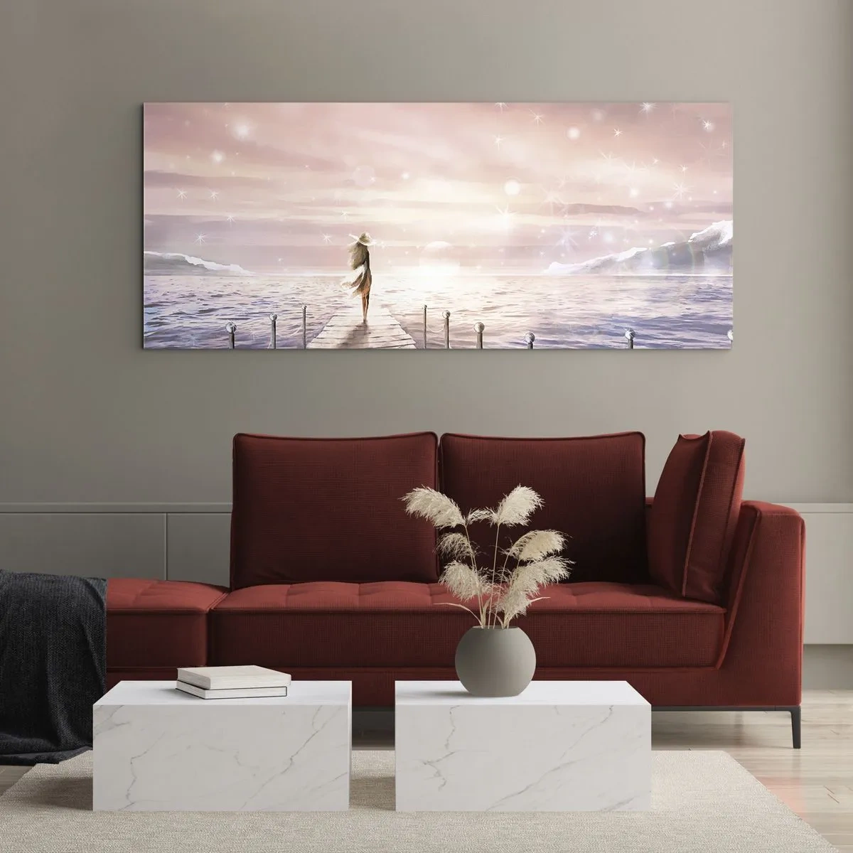 Glass picture - In a Dream World - 90x30 cm