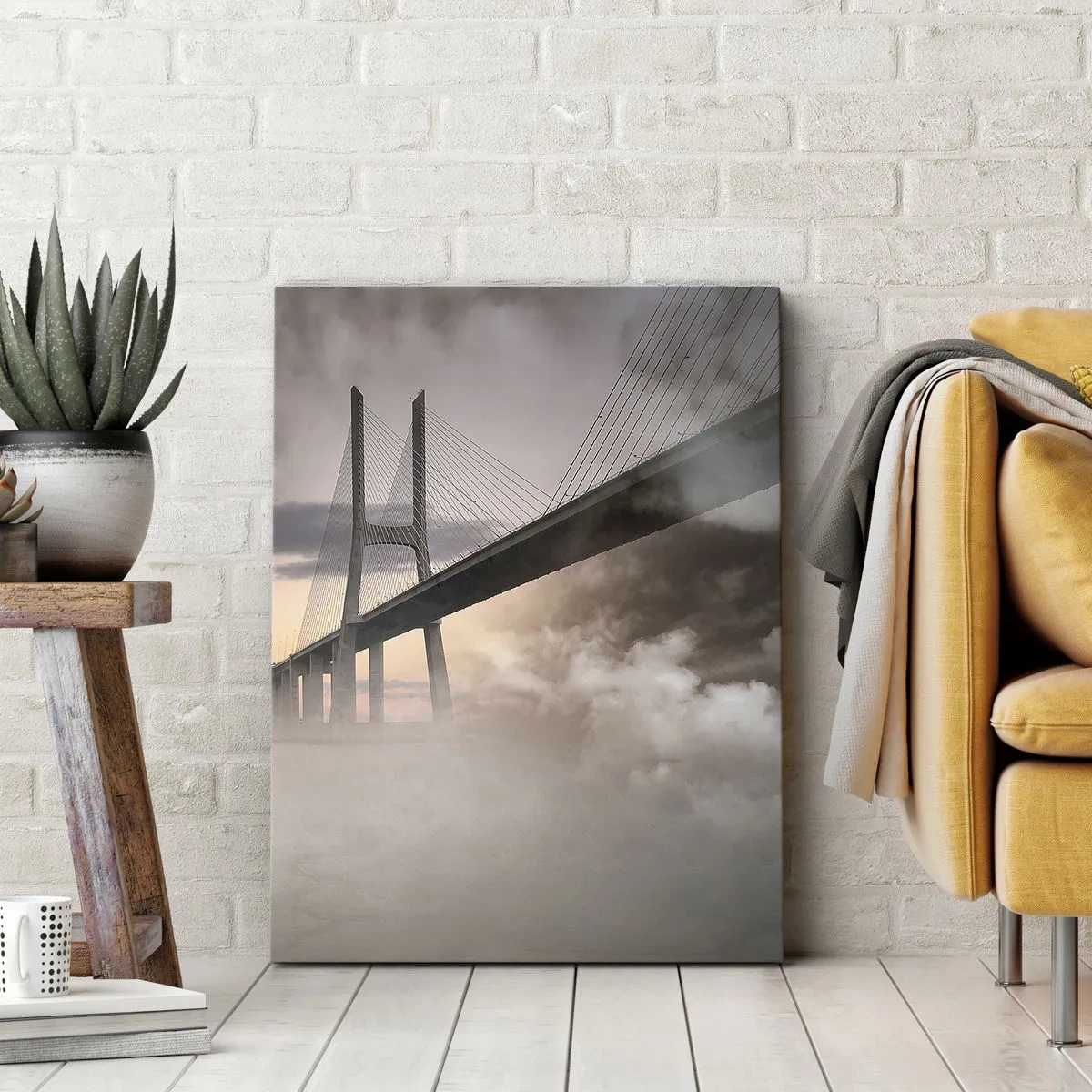 Canvas picture - By the River that Doesn't Exist - 45x80 cm