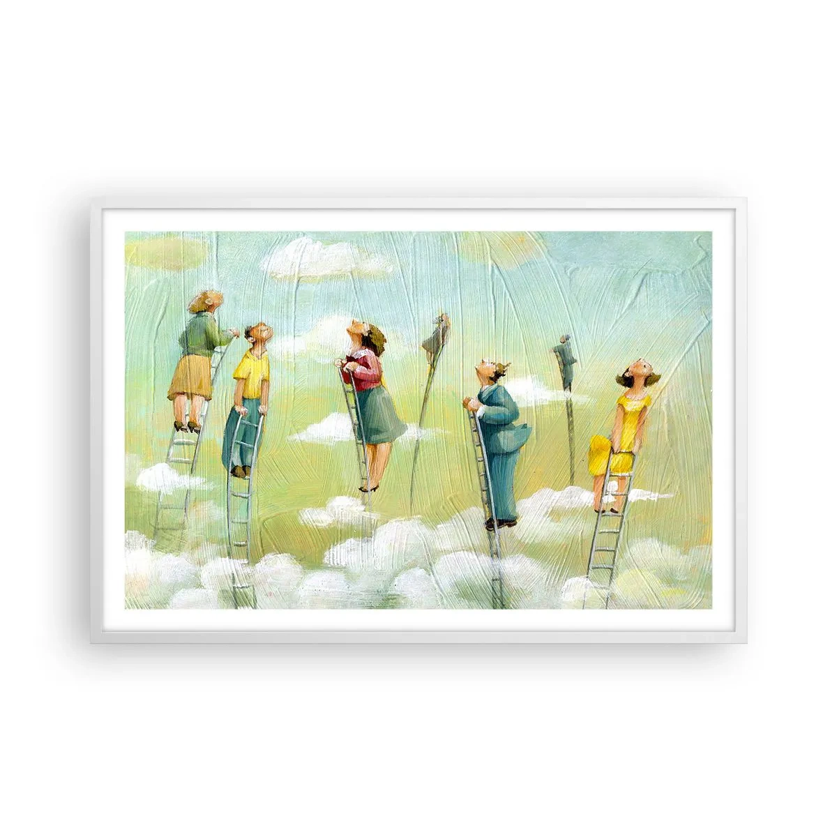 Poster in white frmae - Following the Dream - 91x61 cm