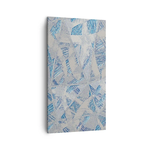 Canvas picture - In Blue and Grey Maze - 45x80 cm