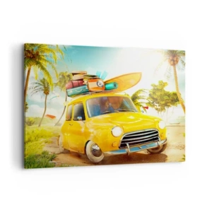 Canvas picture - Happy Travels - 100x70 cm