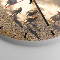 Clock face with lines