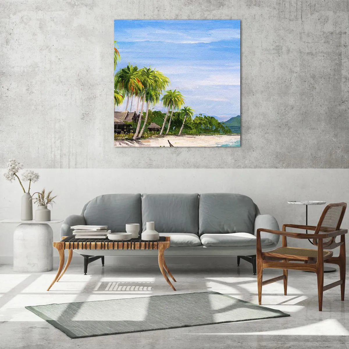 Glass picture - Exotic Dream - 40x40 cm