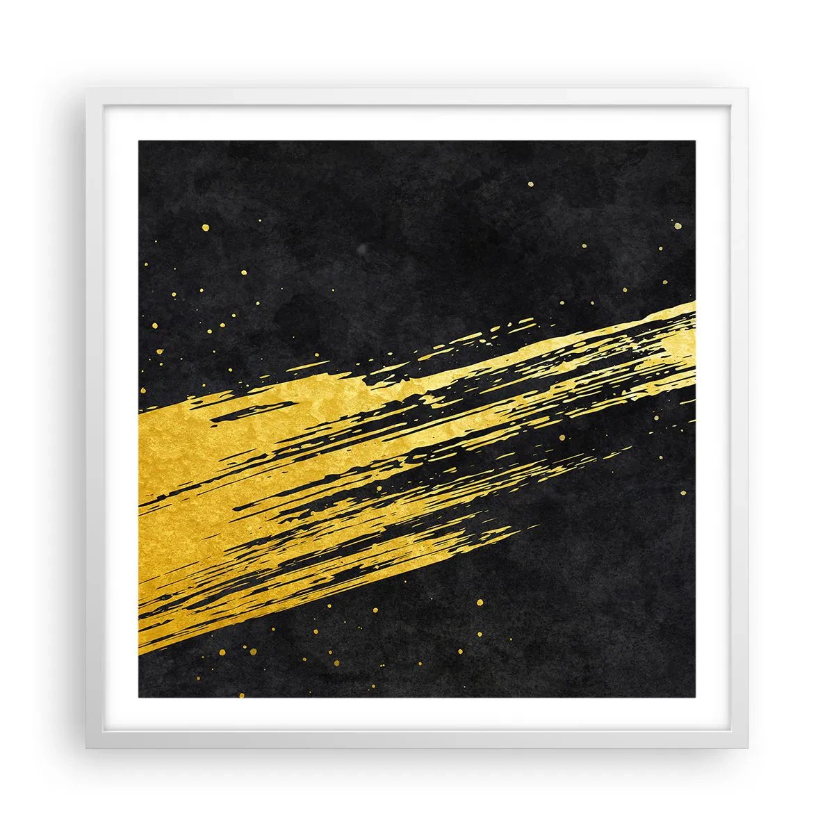 Poster in white frmae - Jump to the Outer Space - 60x60 cm