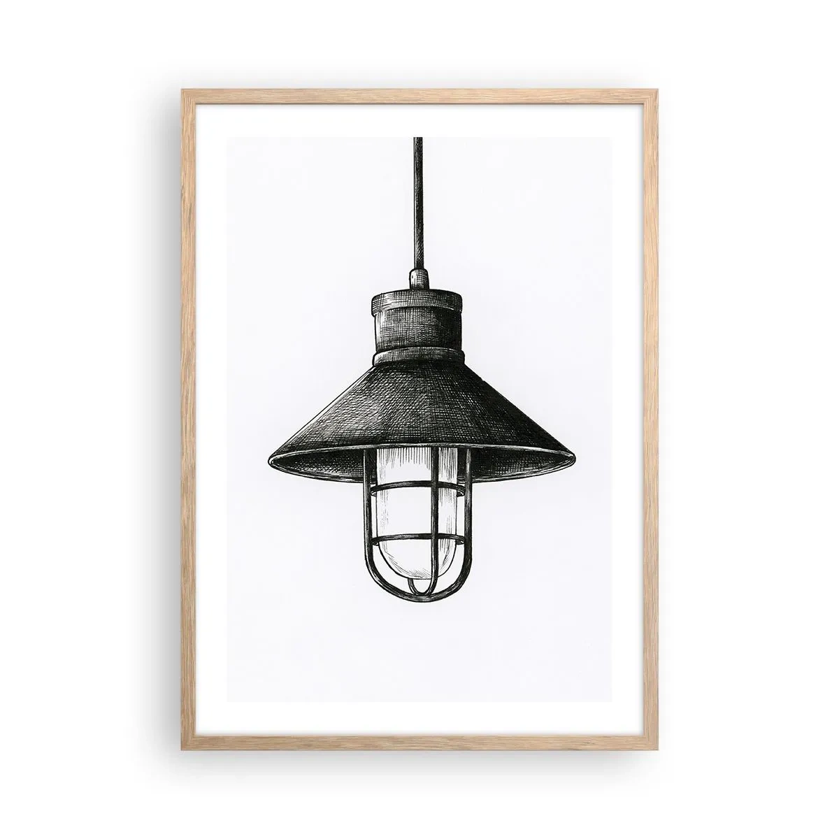 Poster in light oak frame - Like In the Old Days… - 50x70 cm