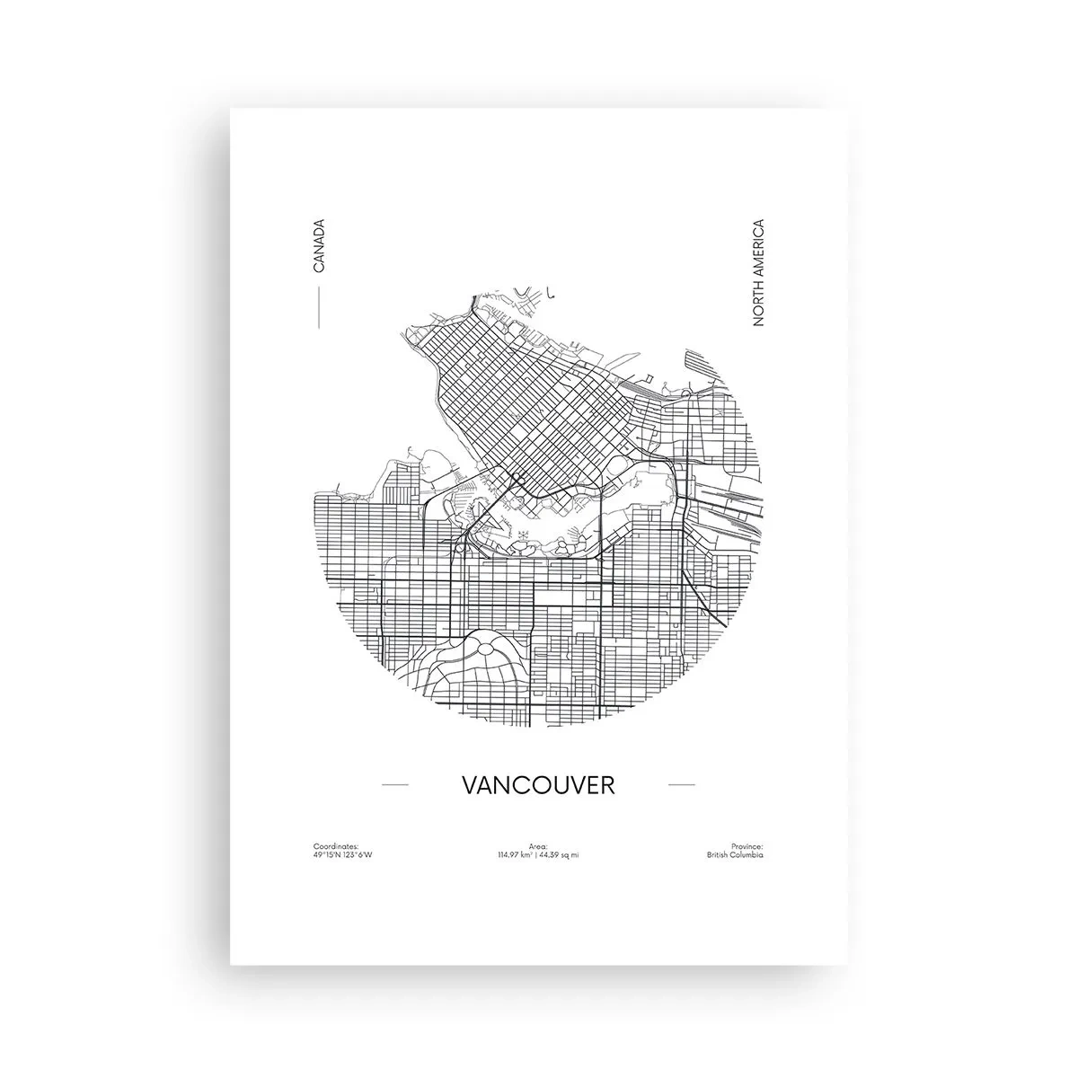 Poster - Anatomy of Vancouver - 50x70 cm