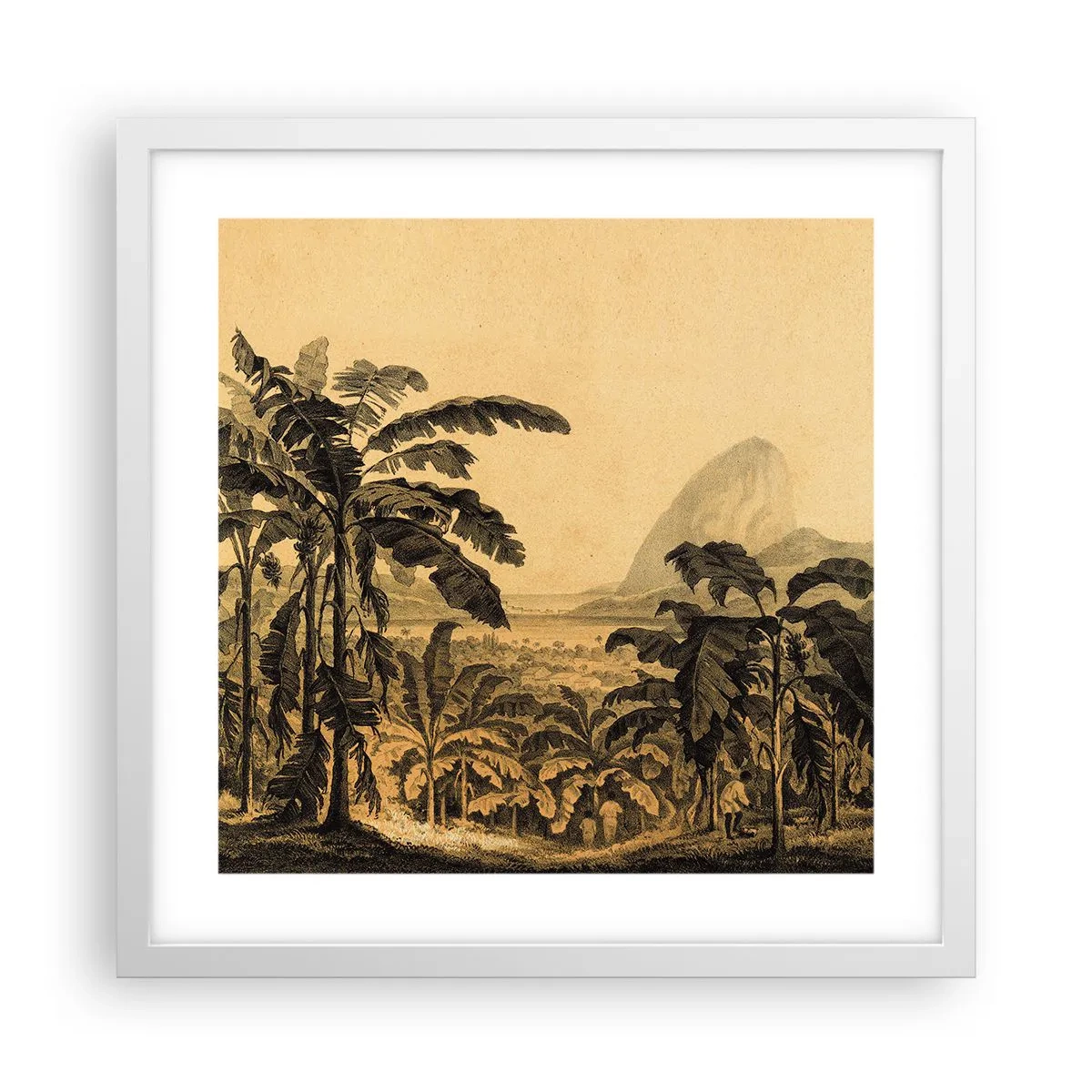 Poster in white frmae - In Colonial Character - 40x40 cm