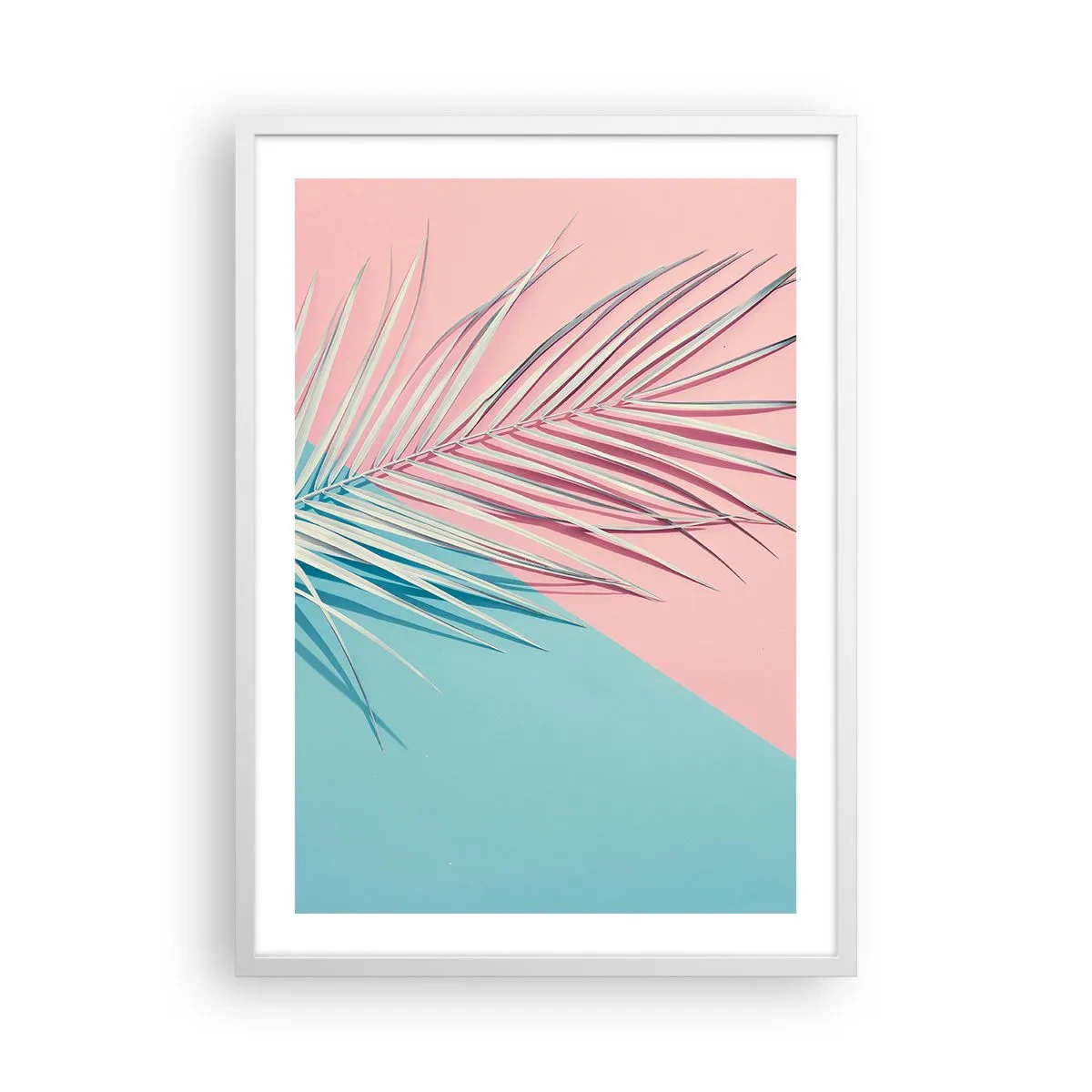 Poster in white frmae - Tropical impression - 50x70 cm