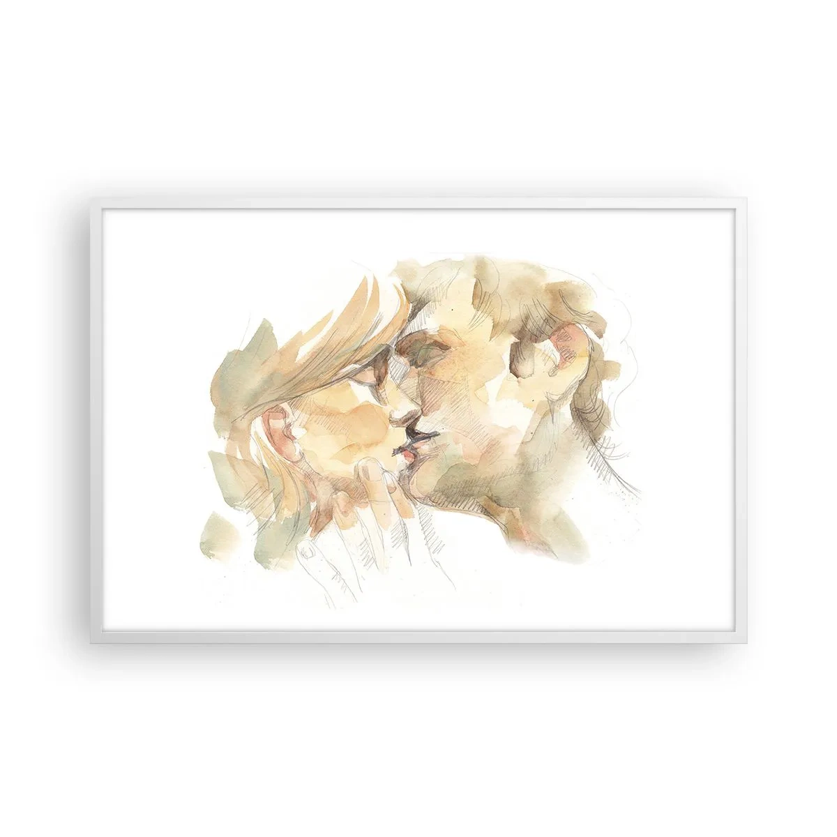 Poster in white frmae - The Missing Half? - 91x61 cm