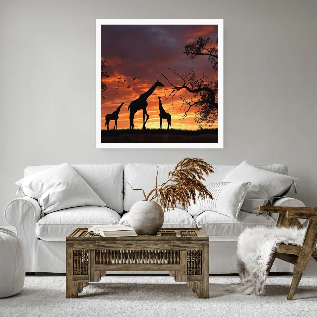 Poster - Small Dinner among Close Ones - 30x30 cm