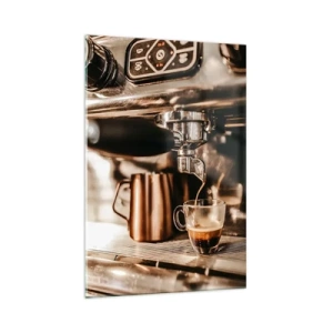 Glass picture - Glow of a Coffee - 70x100 cm