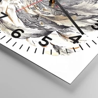 Clock face with numbers