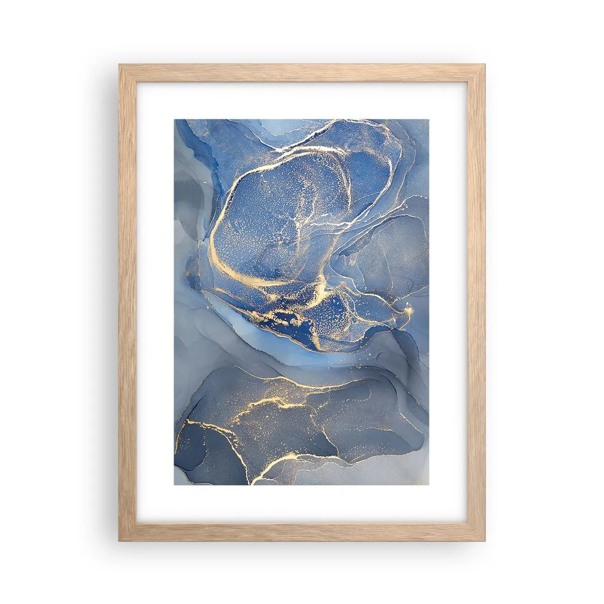 Poster in light oak frame - Gold Dust - 30x40 cm