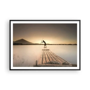 Poster in black frame - Before Rest - 100x70 cm
