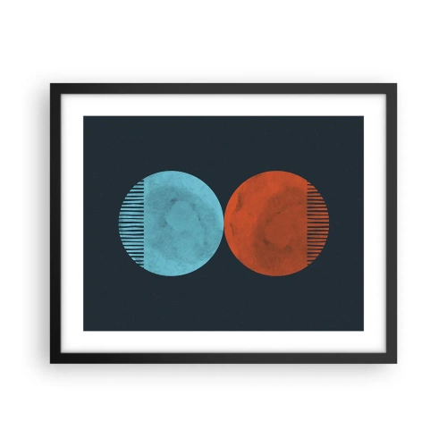 Poster in black frame - Only Geometry? - 50x40 cm