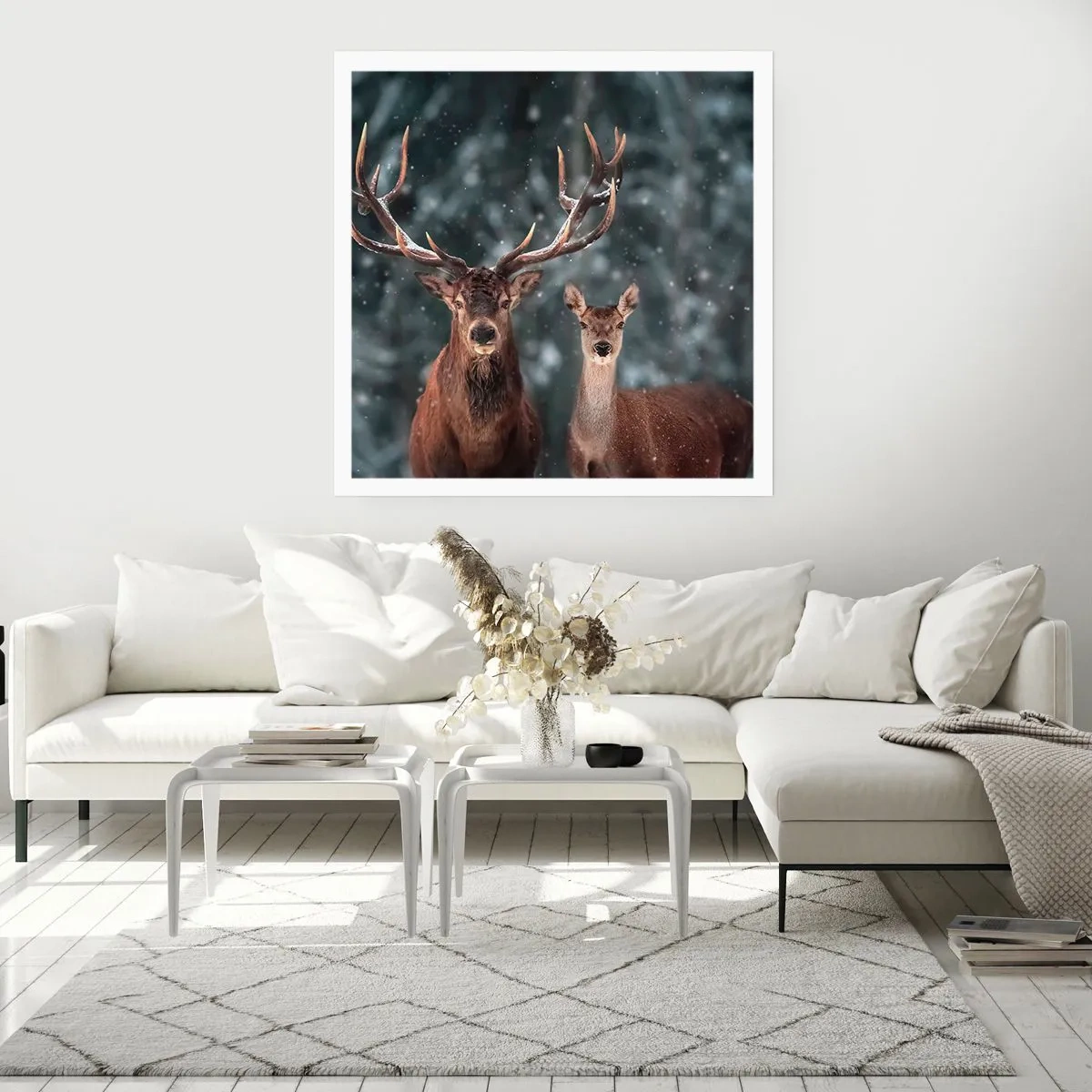 Poster - Master of the Forest with His Wife - 50x50 cm