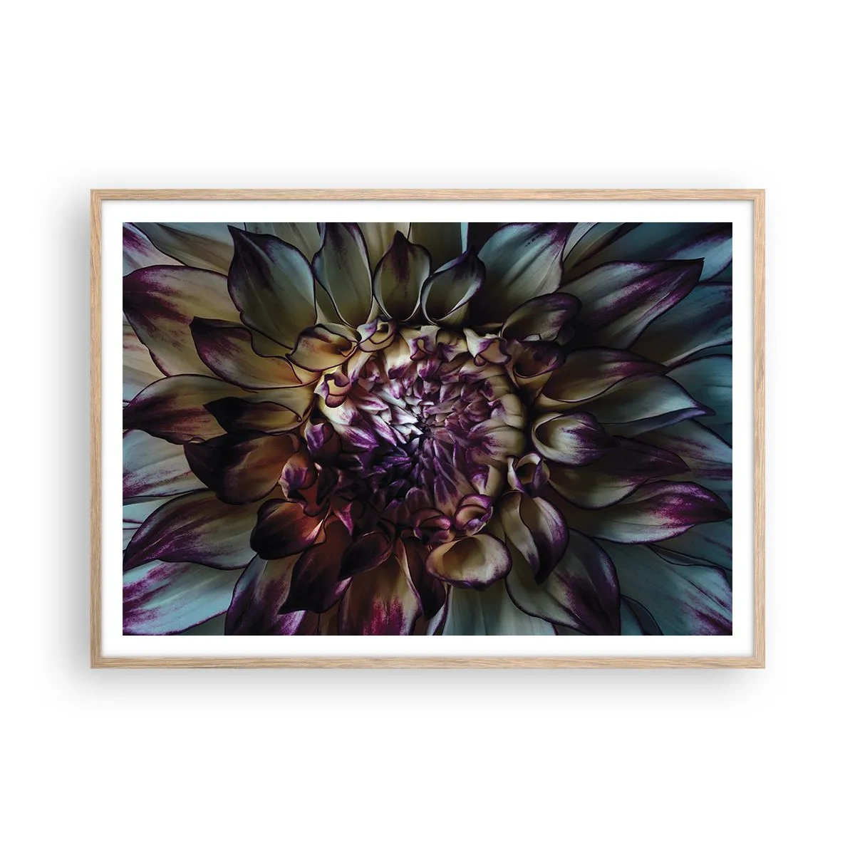 Poster in light oak frame - The Blossoming of Youth - 100x70 cm