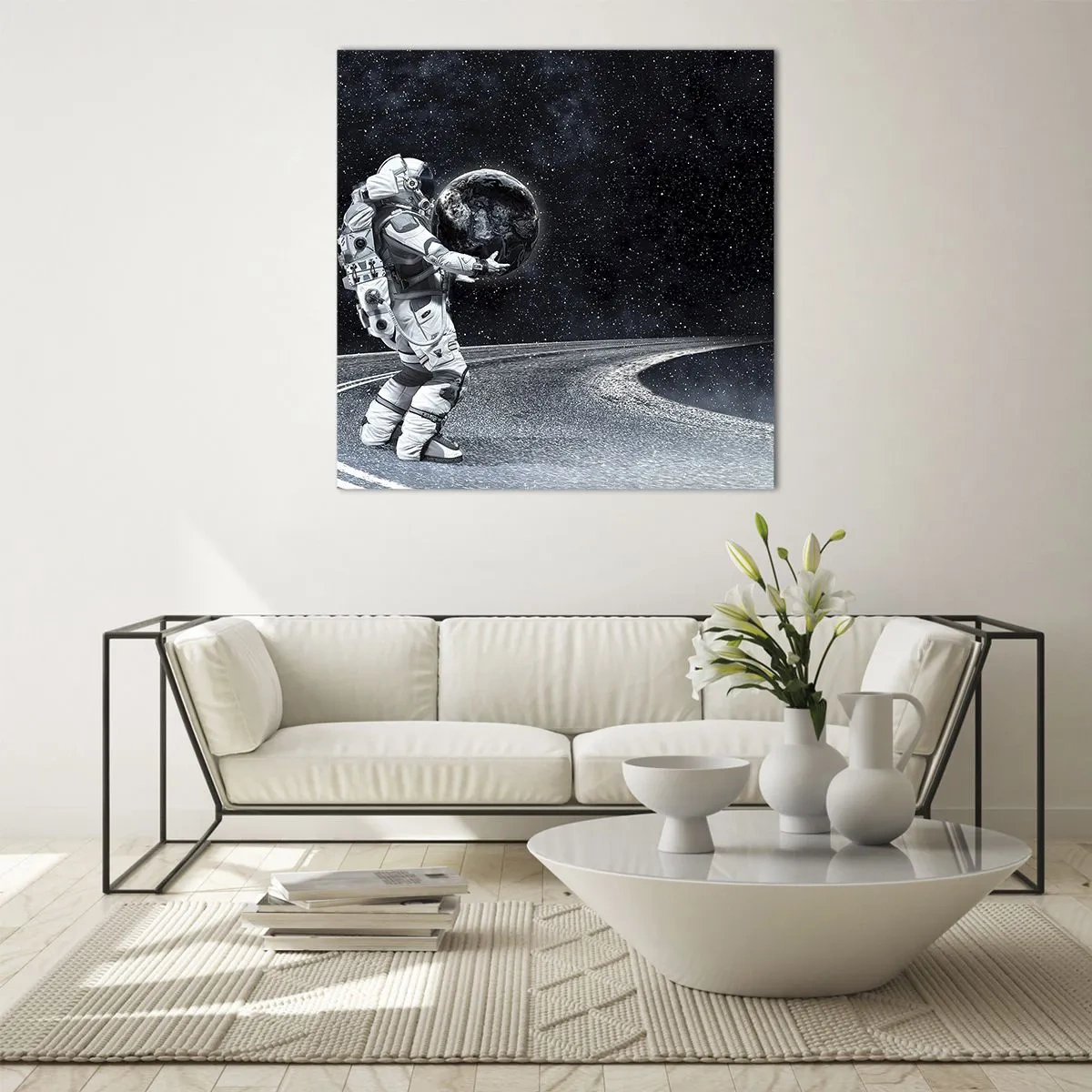 Glass picture - On the Milky Way - 30x30 cm