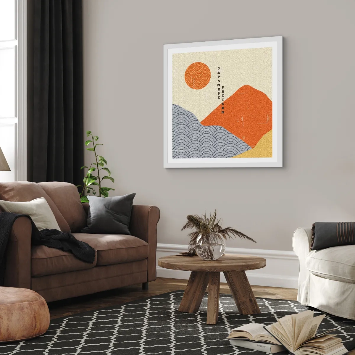 Poster in white frmae - In the Japanese Spirit - 60x60 cm