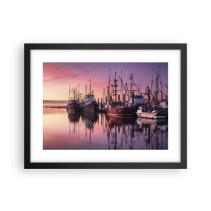 Poster in black frame - Before Dawn - 40x30 cm