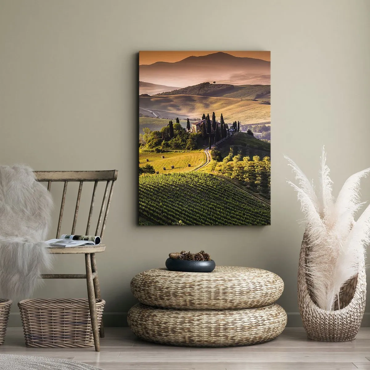 Canvas picture - Arcadia - Tuscan Landscape - 50x70 cm