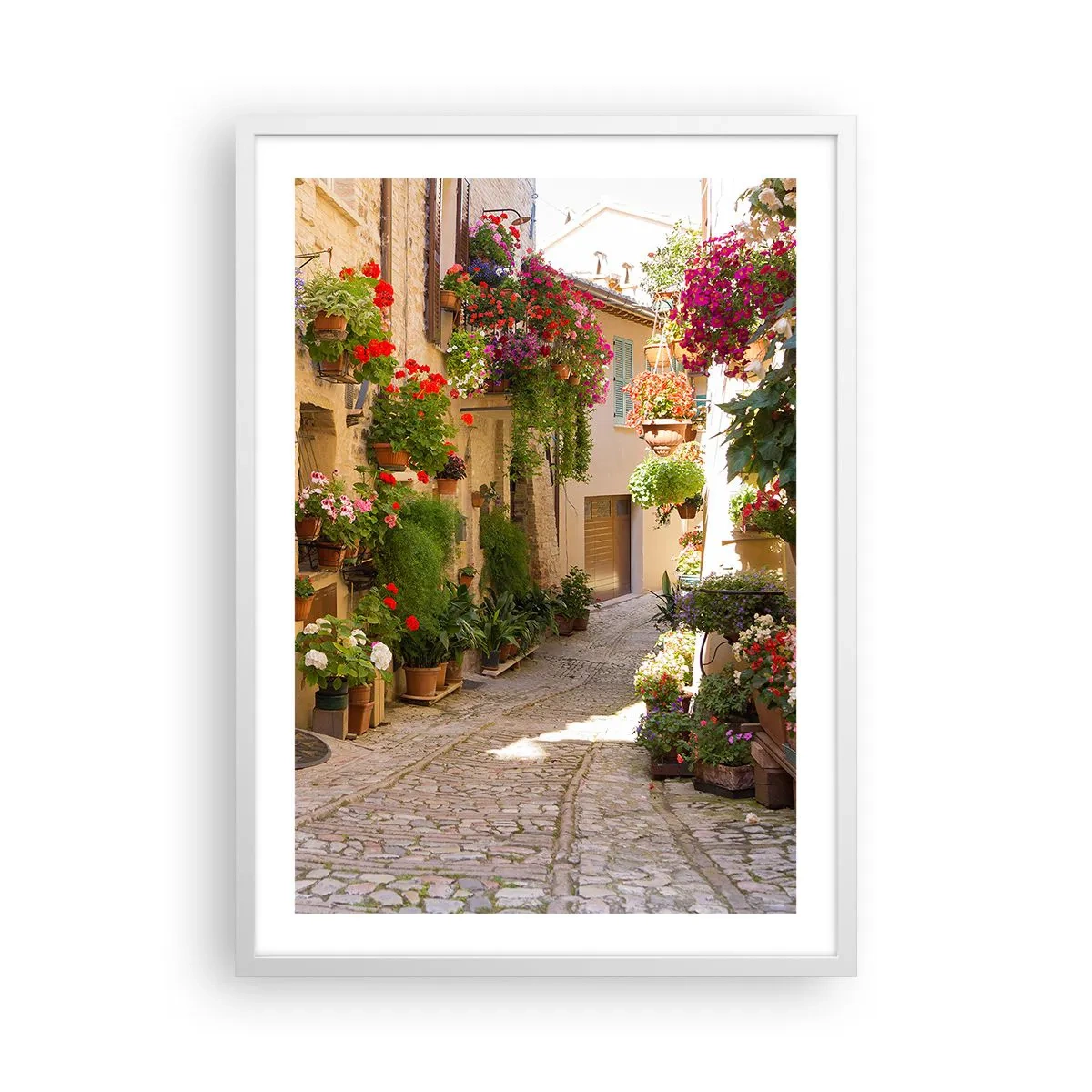 Poster in white frmae - Flood of Flowers - 50x70 cm
