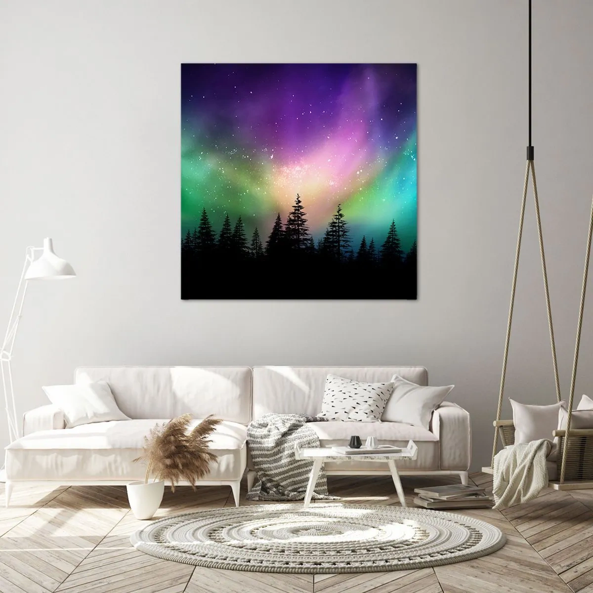 Canvas picture - White Magic - 60x60 cm