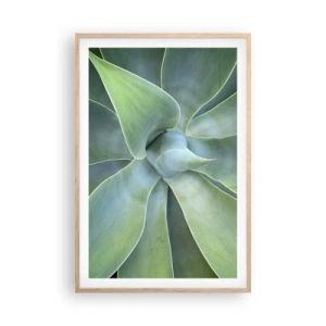 Poster in light oak frame - Birth of Green - 61x91 cm