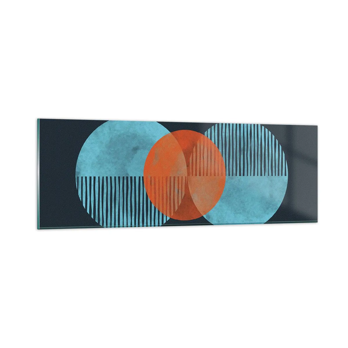 Glass picture - Symmetrical Composition - 90x30 cm