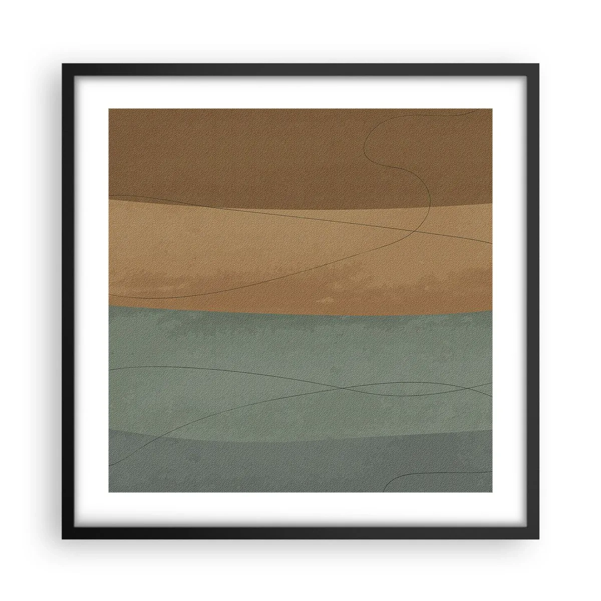 Poster in black frame - Horizontal Compostion - 50x50 cm