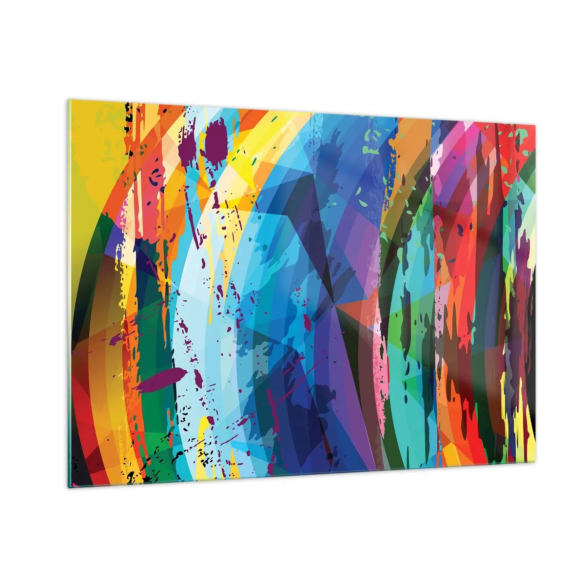 Glass picture - Outburst of Colours - 100x70 cm