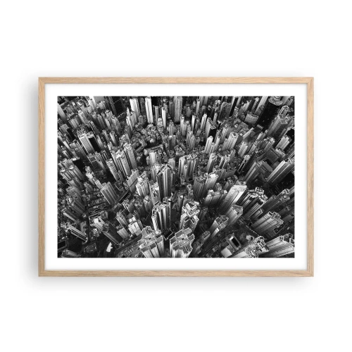 Poster in light oak frame - Higher and Higher - 70x50 cm