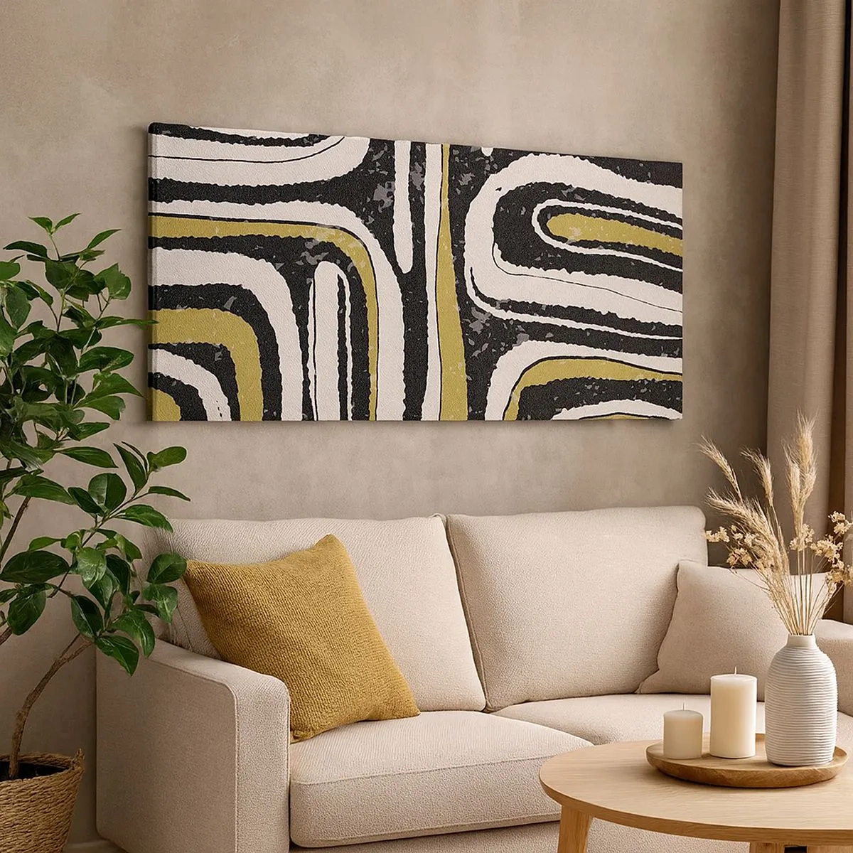 Canvas picture - Compositions: Tracks and Alleys - 100x40 cm