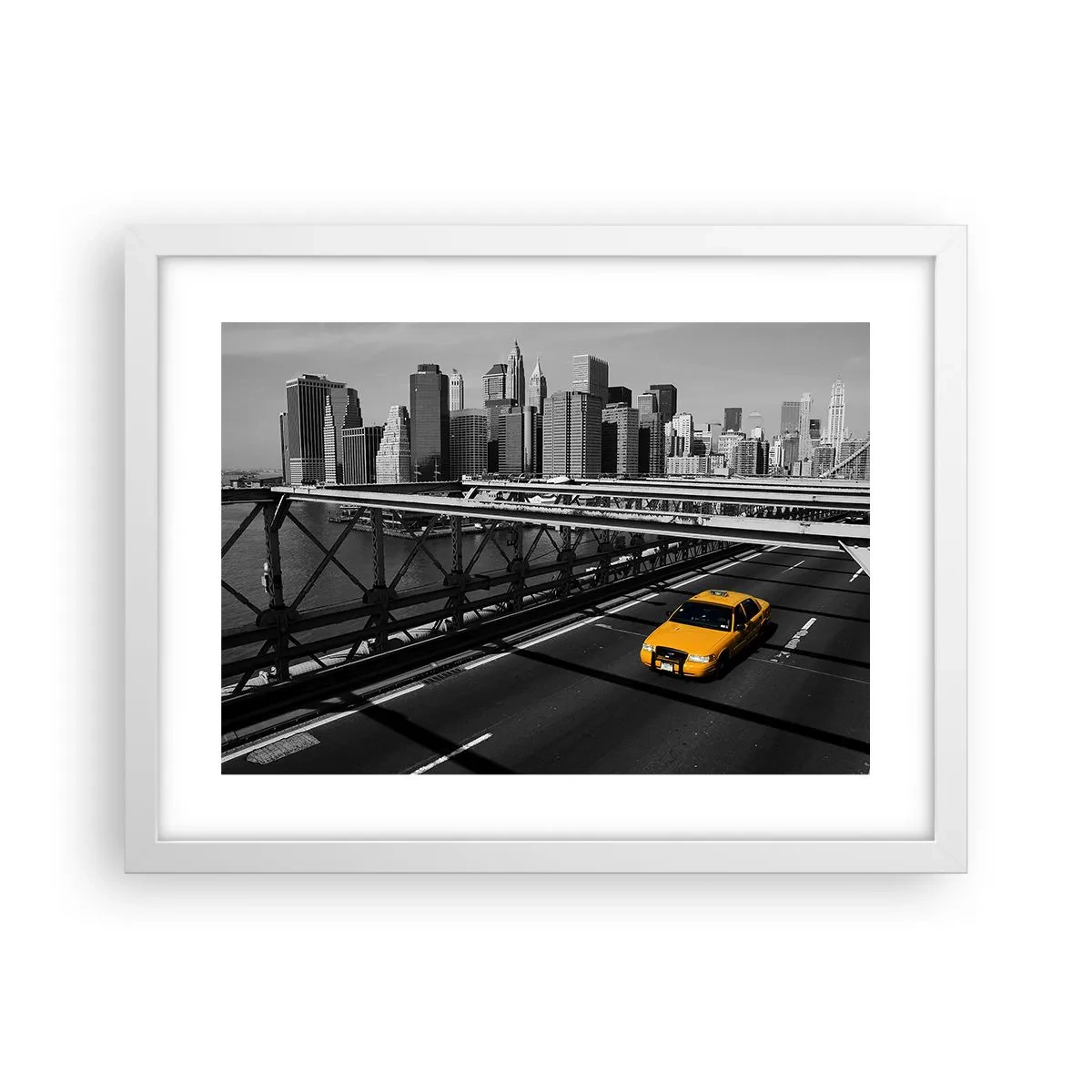 Poster in white frmae - Colour of a Big City - 40x30 cm