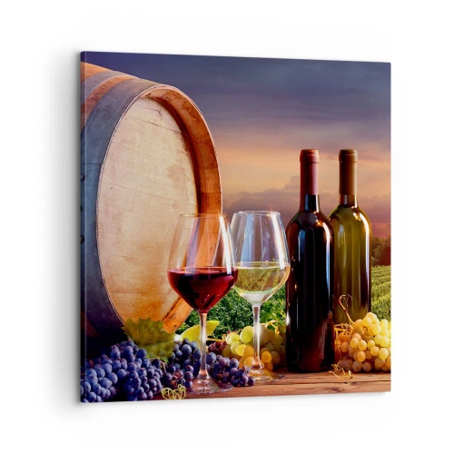 Canvas picture - Here Life Is Full of Flavour - 60x60 cm