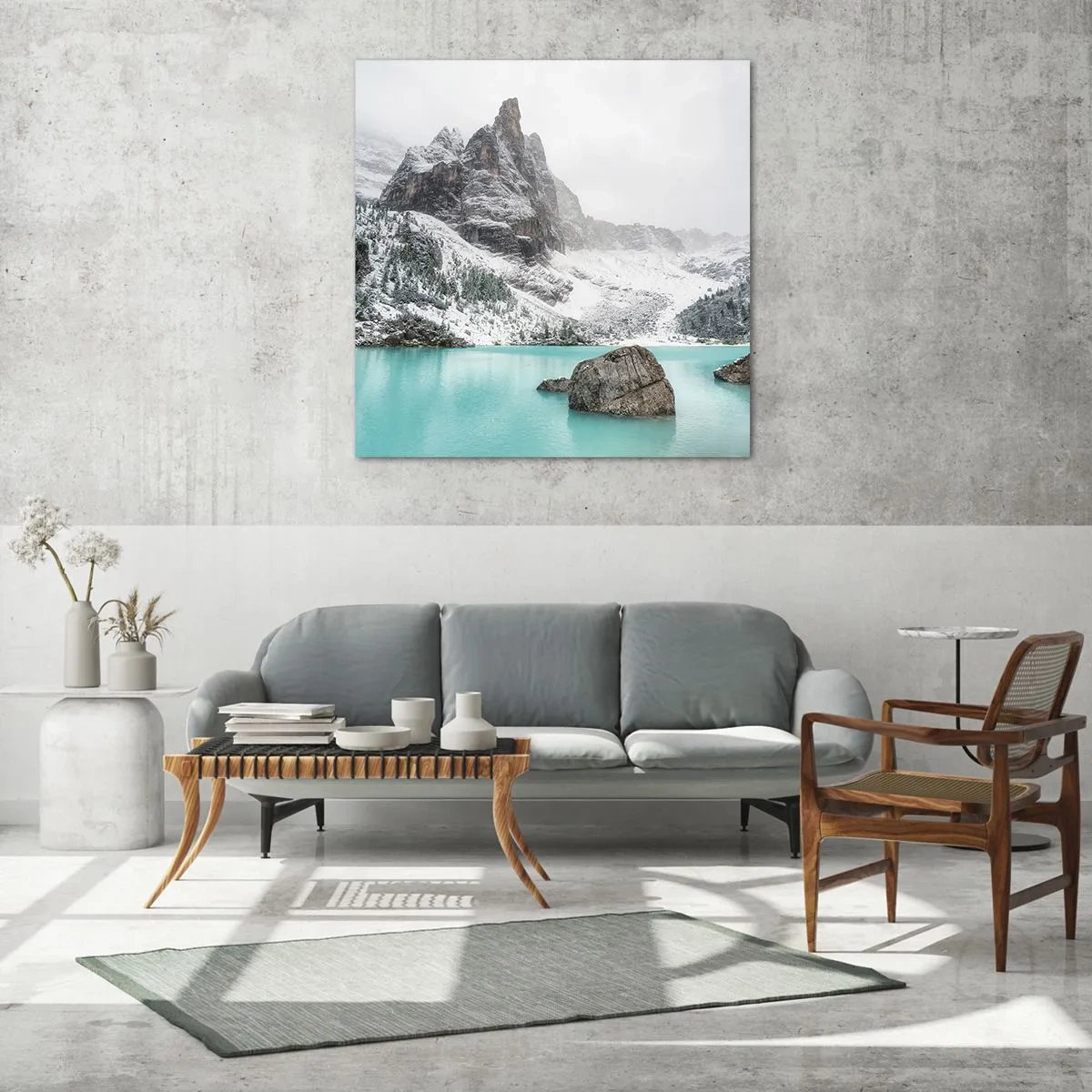 Glass picture - On Guard - 70x70 cm