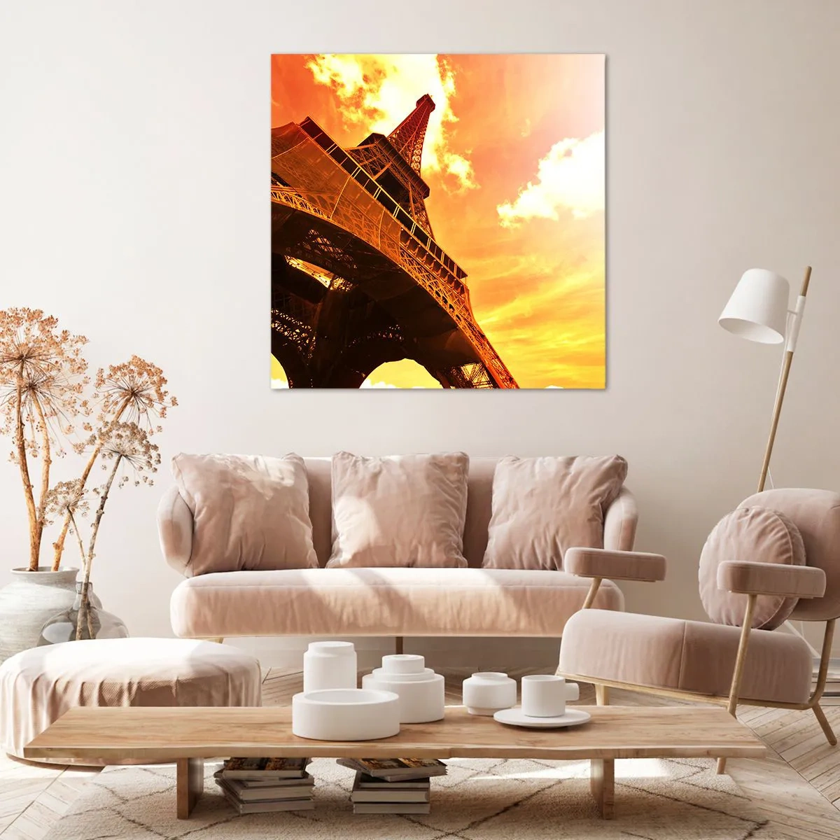 Canvas picture - Monumental because Gilded by the Sun - 60x60 cm