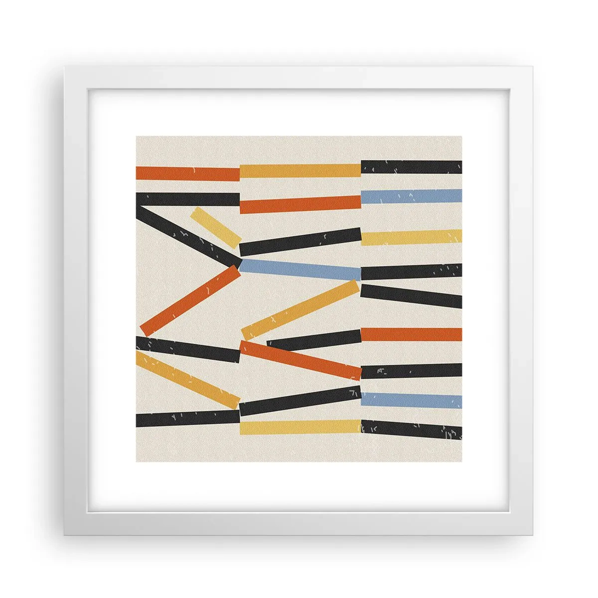 Poster in white frmae - Horizontal Composition - 30x30 cm